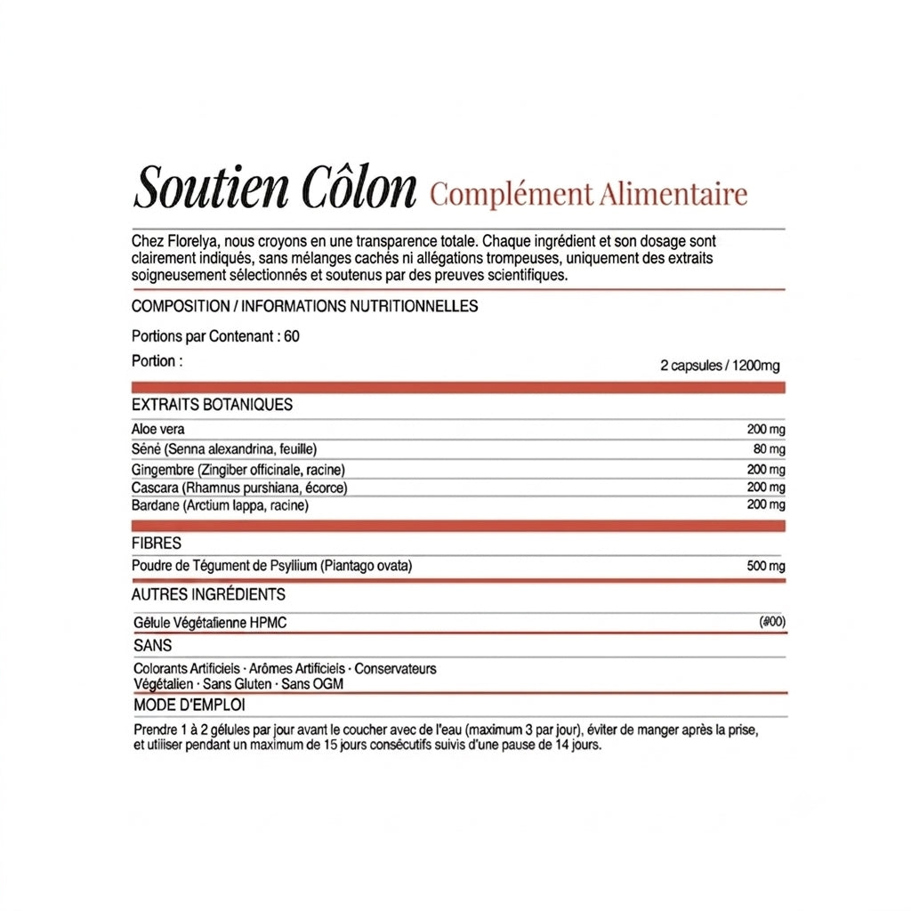 Ventre Plat – Soutien du côlon | Éliminez les parasites, purifiez vos intestins et sentez-vous plus légère