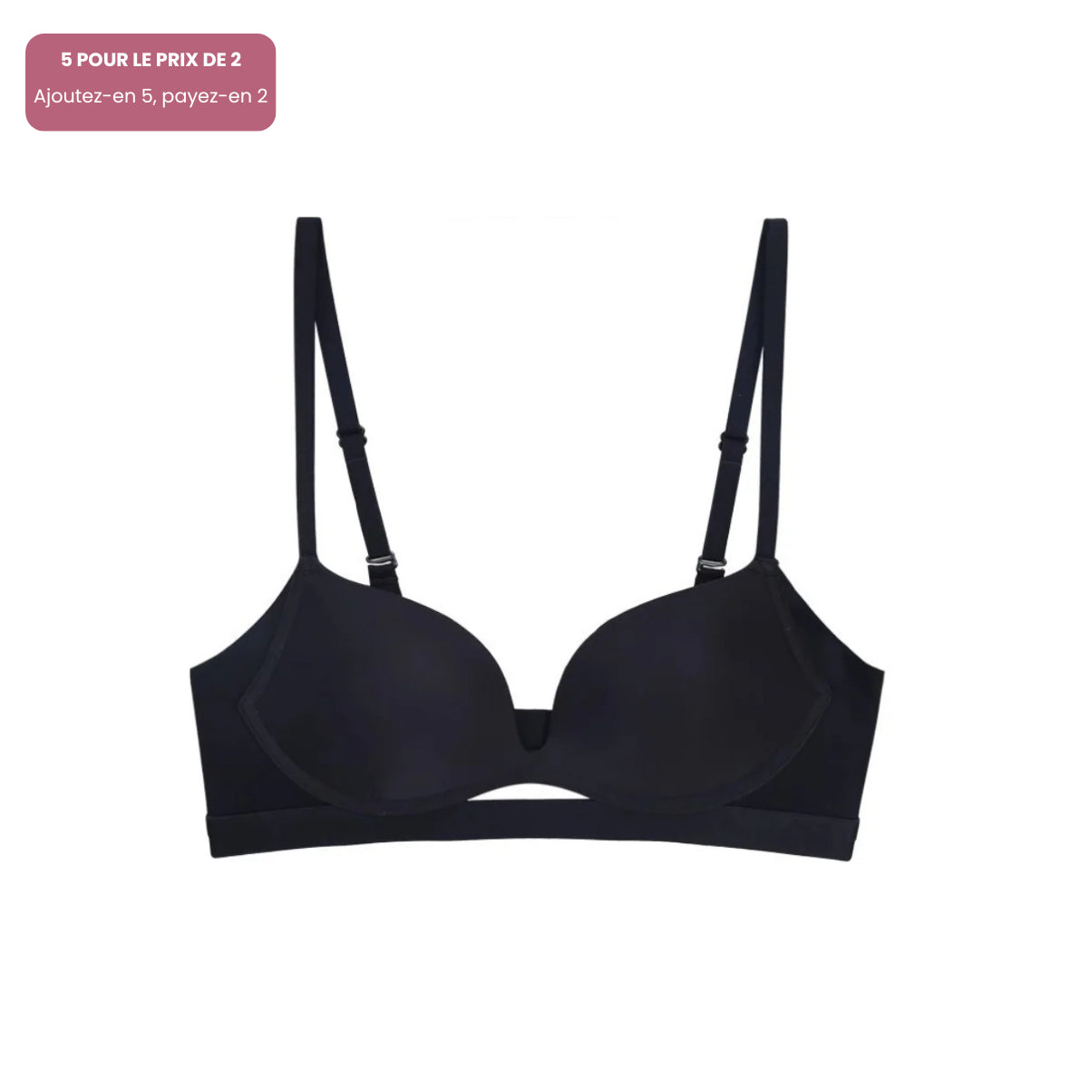 Élégance Bureau – Soutien-gorge push-up sans armatures