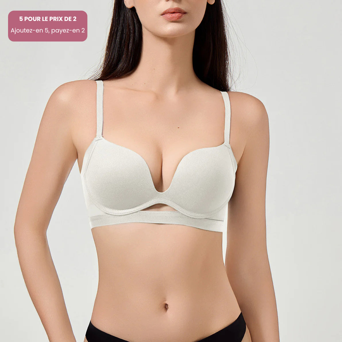 Élégance Bureau – Soutien-gorge push-up sans armatures