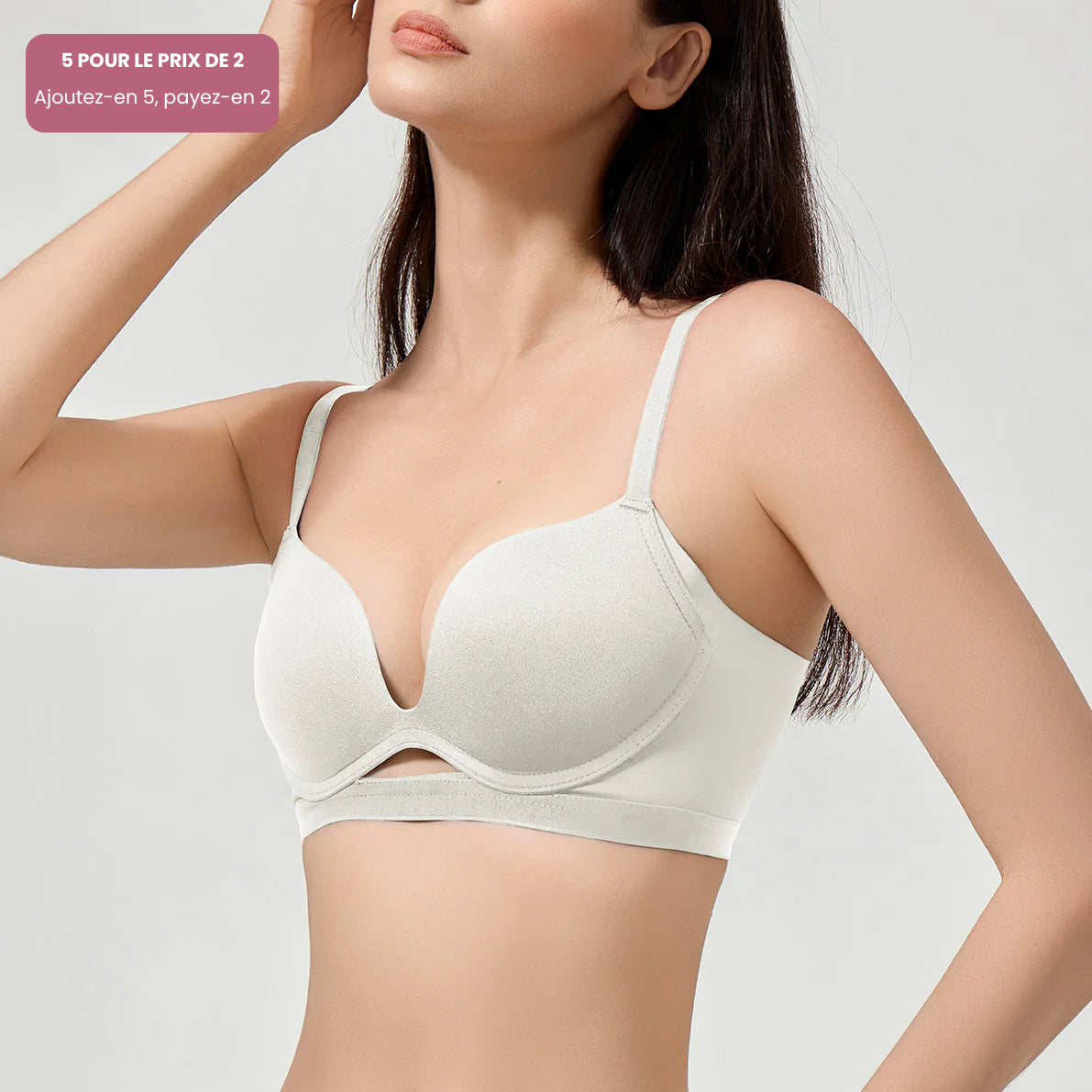 Élégance Bureau – Soutien-gorge push-up sans armatures