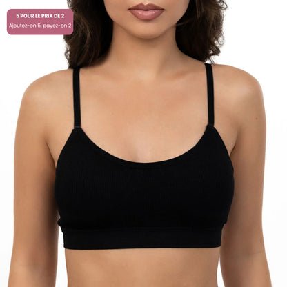 Bralette douce à encolure arrondie