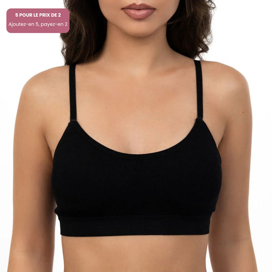 Bralette douce à encolure arrondie