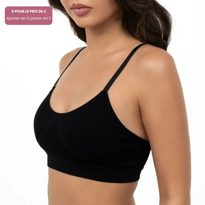 Bralette douce à encolure arrondie