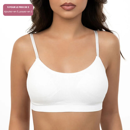 Bralette douce à encolure arrondie