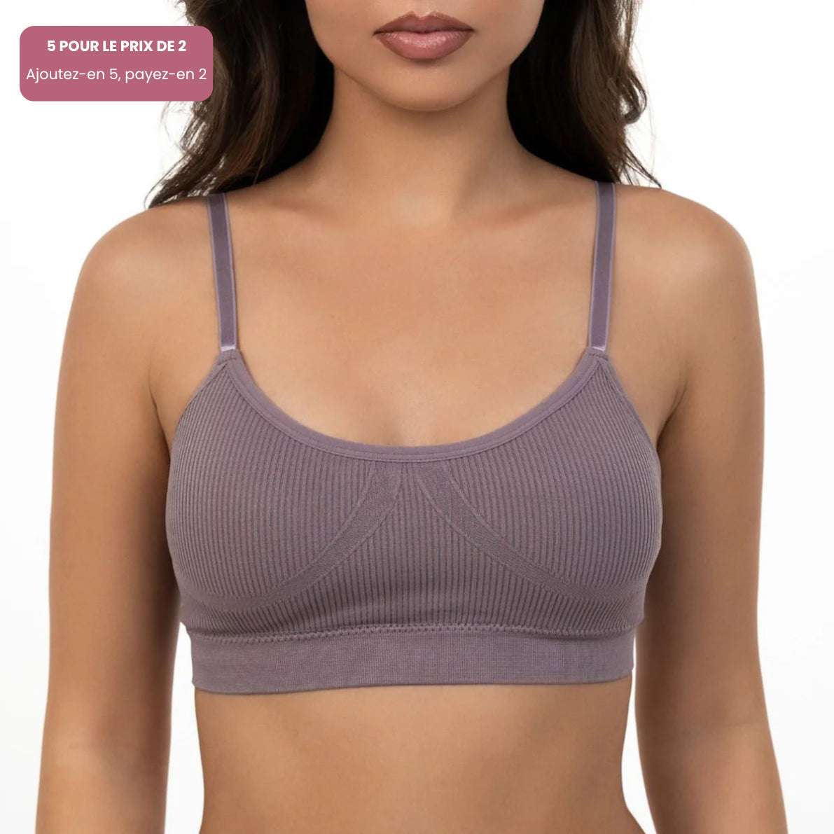 Bralette douce à encolure arrondie