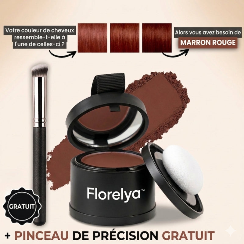 Florelya™ – Couverture instantanée des racines et des cheveux gris