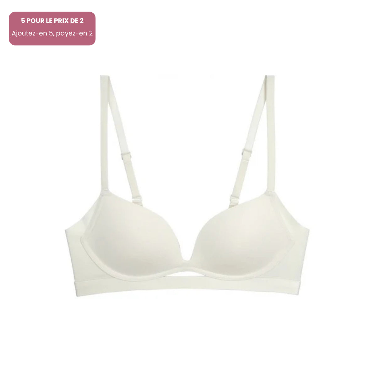 Élégance Bureau – Soutien-gorge push-up sans armatures