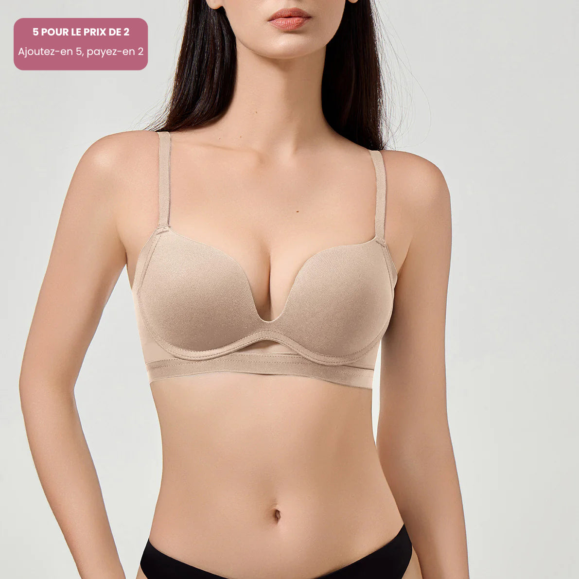 Élégance Bureau – Soutien-gorge push-up sans armatures