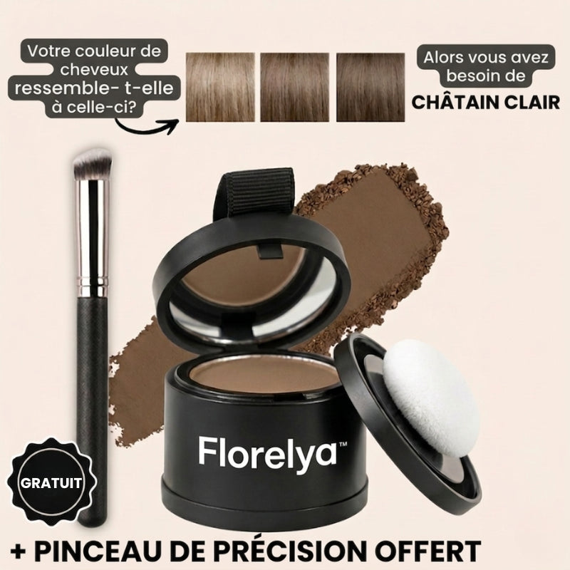 Florelya™ – Couverture instantanée des racines et des cheveux gris