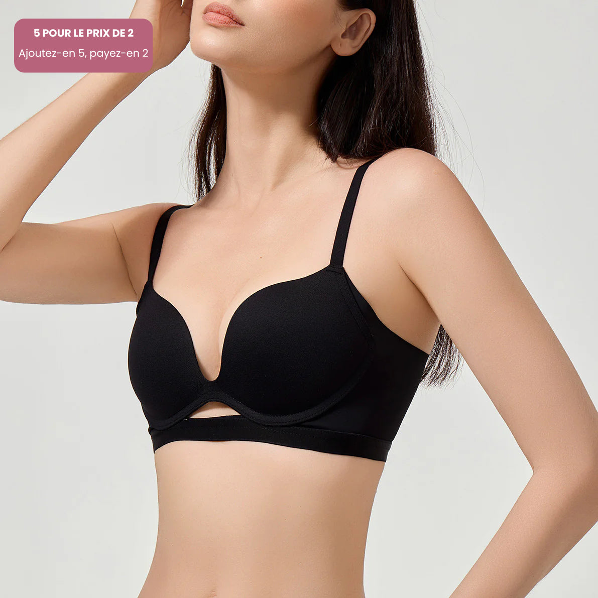 Élégance Bureau – Soutien-gorge push-up sans armatures