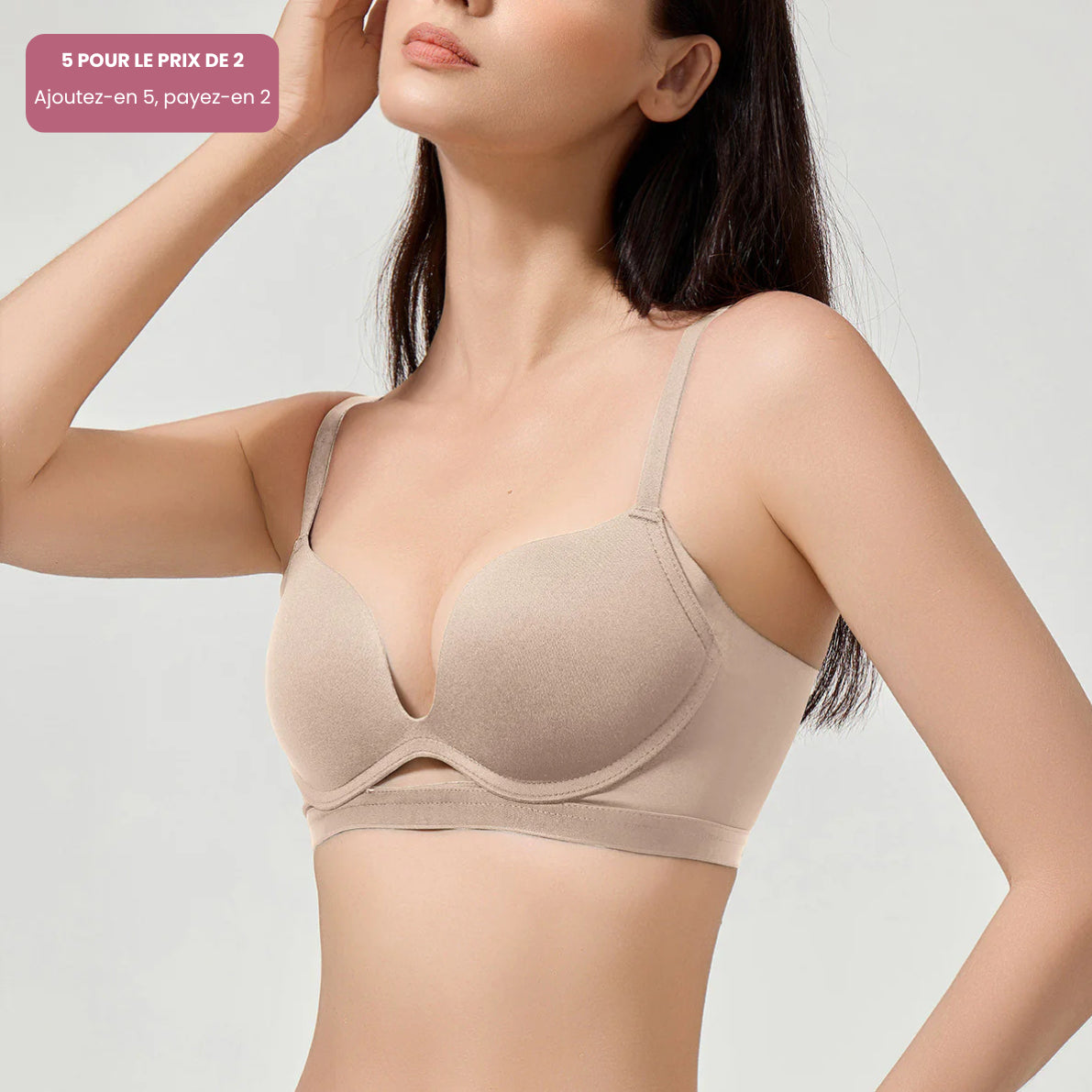 Élégance Bureau – Soutien-gorge push-up sans armatures
