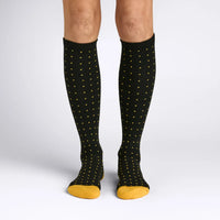 À pois noir/jaune