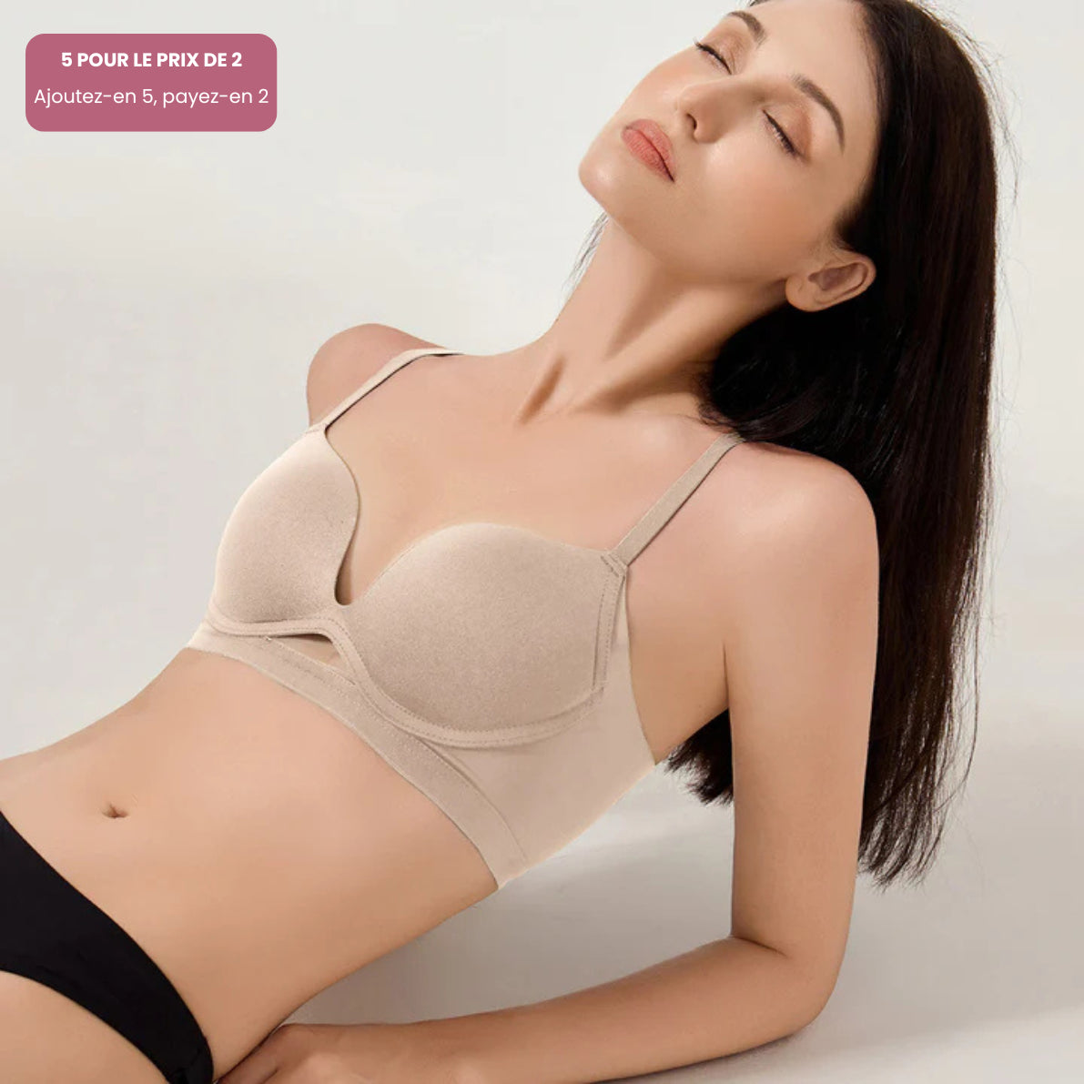 Élégance Bureau – Soutien-gorge push-up sans armatures