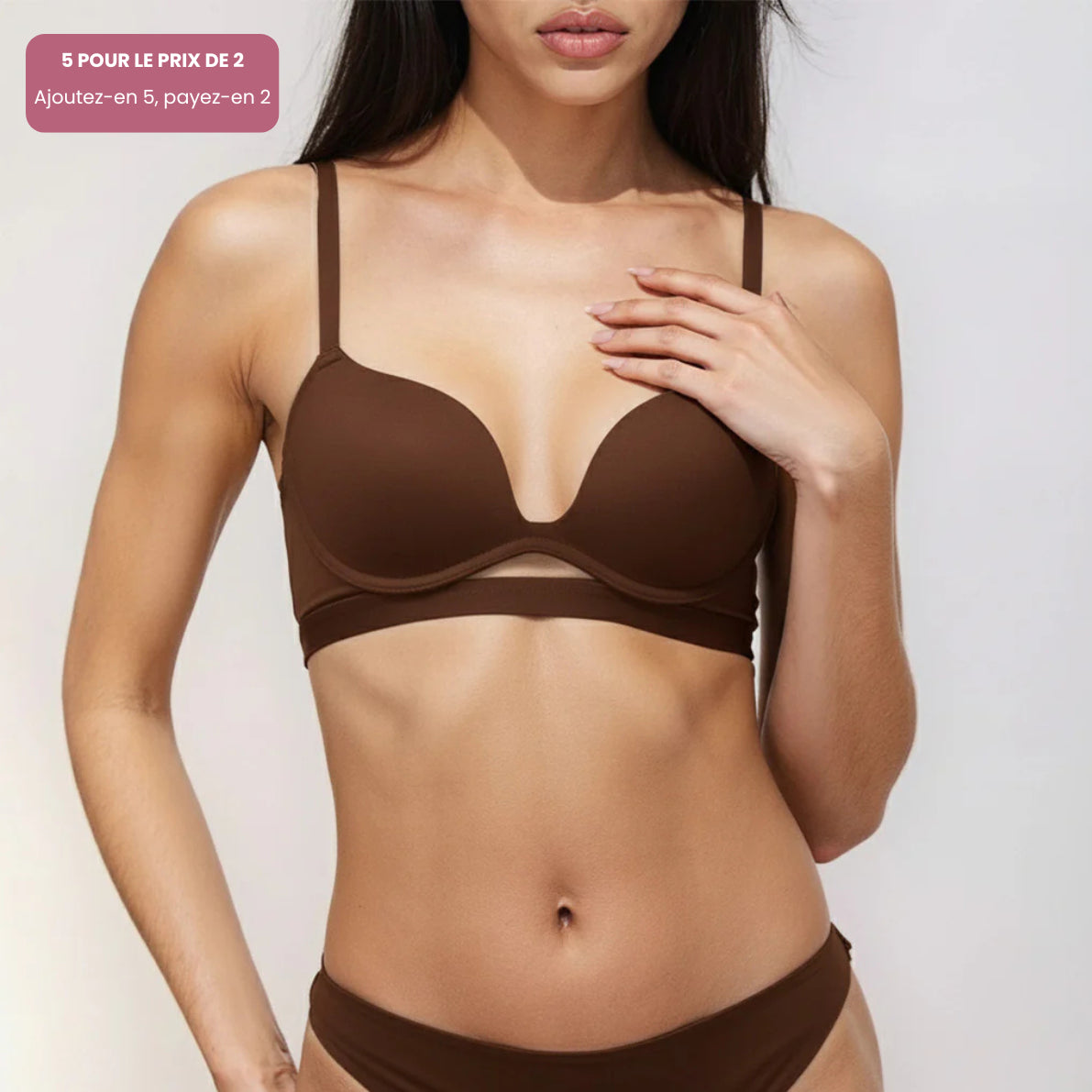 Élégance Bureau – Soutien-gorge push-up sans armatures