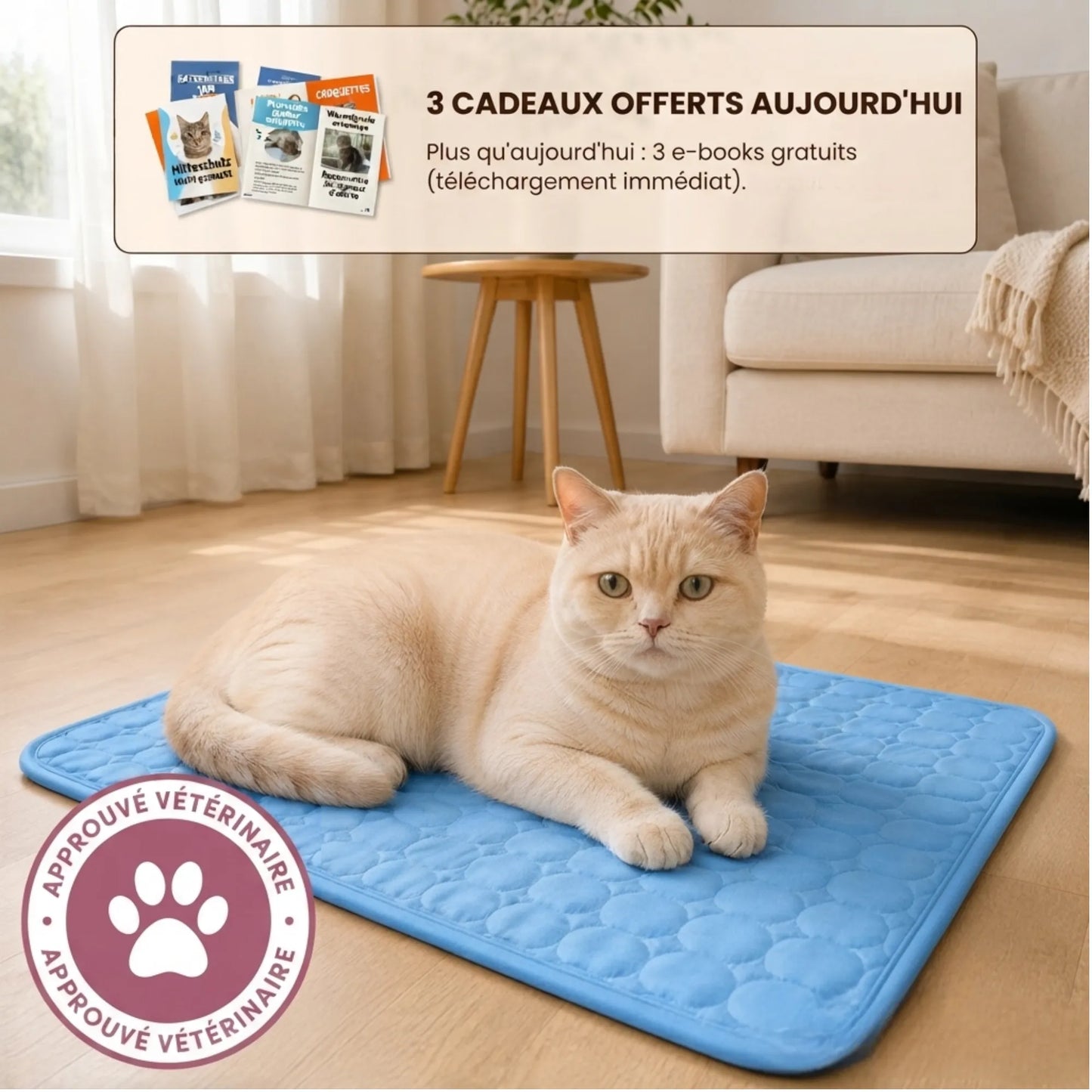 Tapis rafraîchissant Florelya™ (2 pour 1)