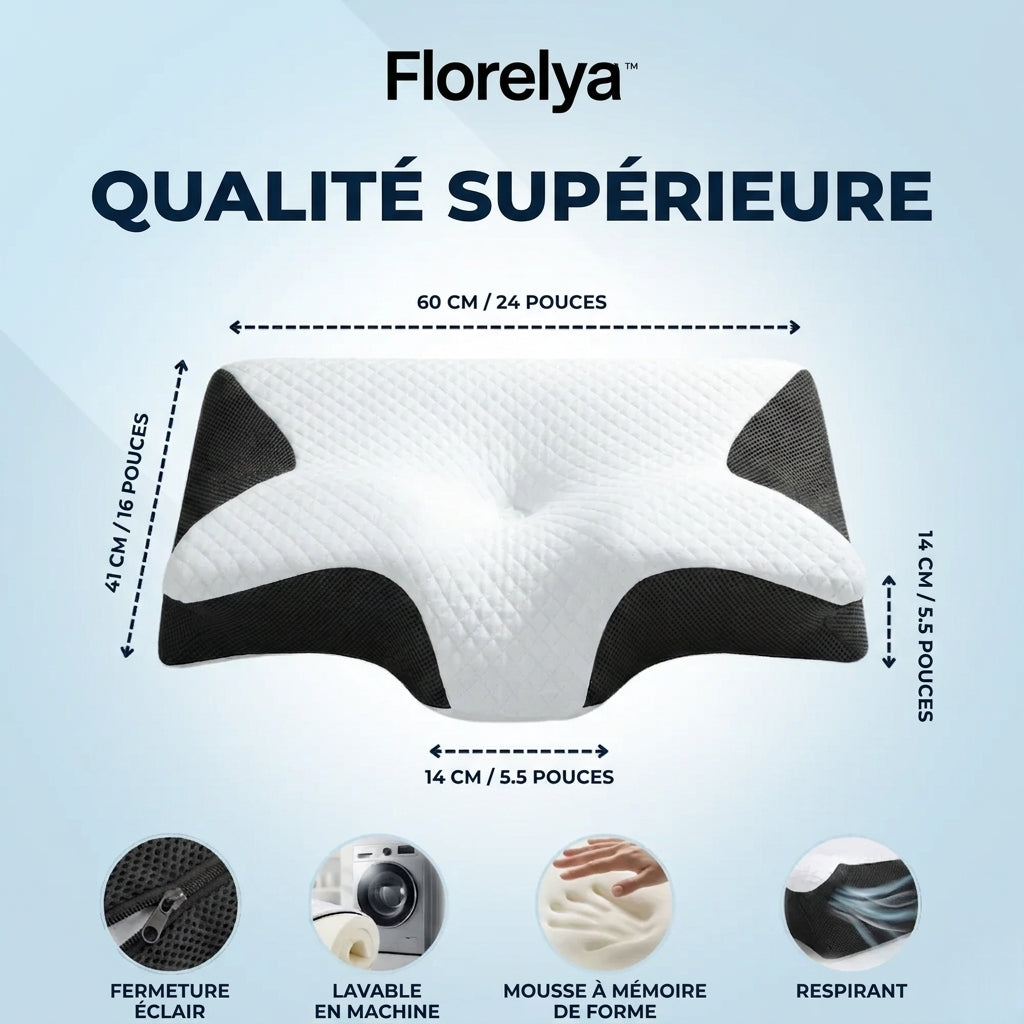 Florelya - Support optimal pour les dormeurs sur le côté