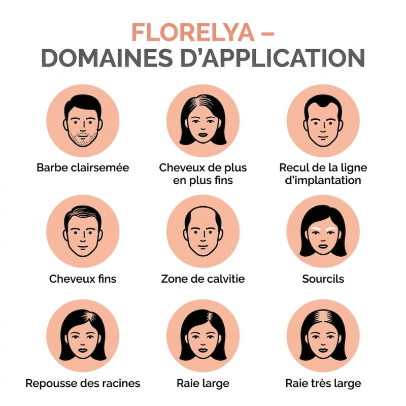 Florelya™ – Couverture instantanée des racines et des cheveux gris