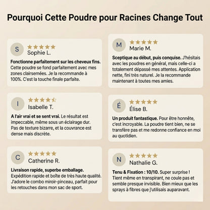 Florelya™ – Couverture instantanée des racines et des cheveux gris