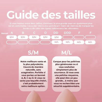 Cache-tétons triangulaires sans adhésif