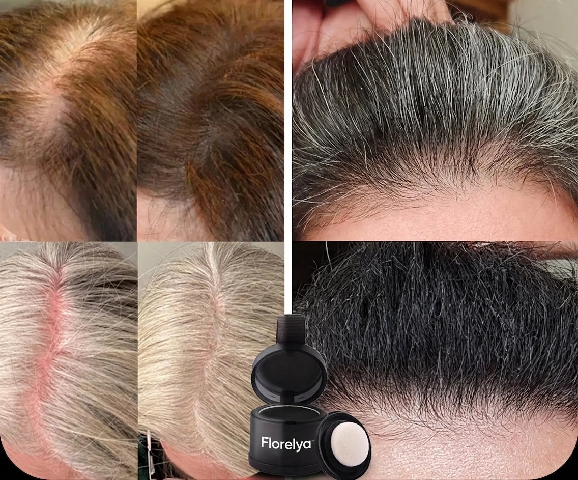 Florelya™ – Couverture instantanée des racines et des cheveux gris