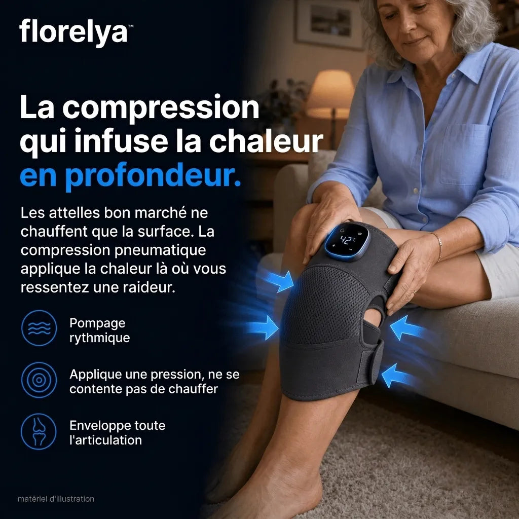 GenouFlex — Masseur thérapeutique du genou 3-en-1