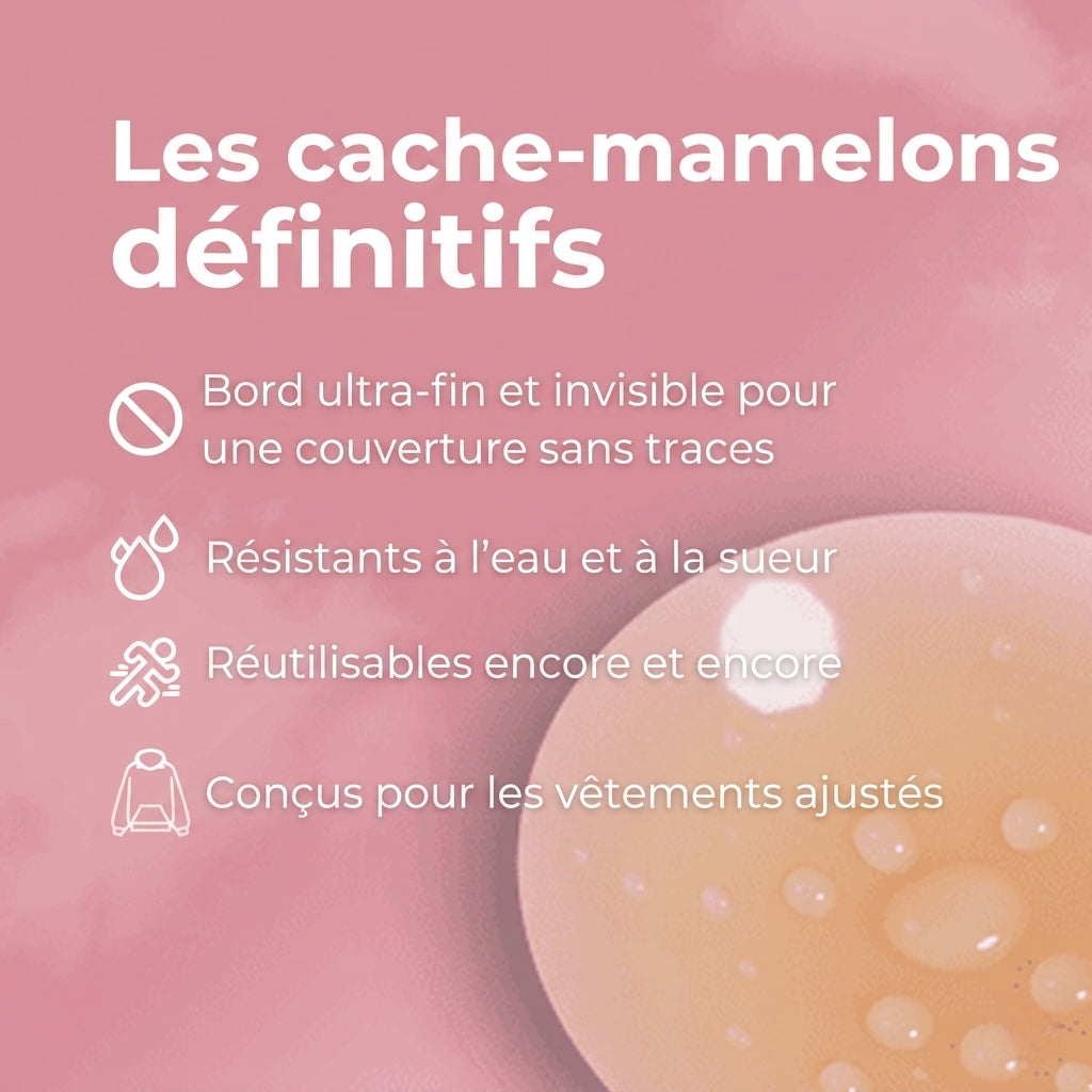 Cache-tétons triangulaires sans adhésif