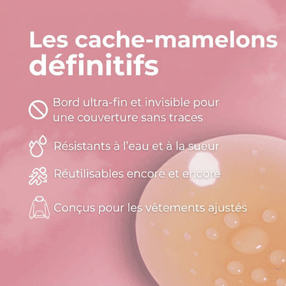 Cache-tétons triangulaires sans adhésif