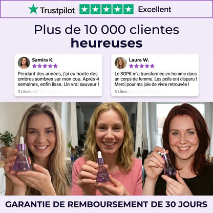 Stop à la pousse des poils, formule végétale