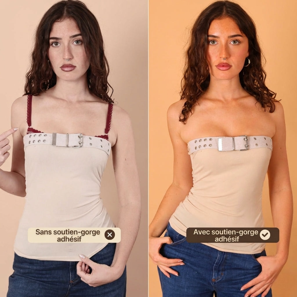 Soutien-gorge Adhésif Push-up sans Bretelles