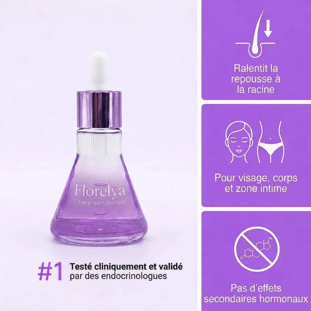 Stop à la pousse des poils, formule végétale