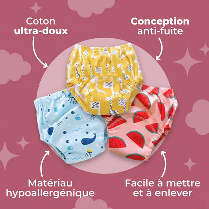 Sous-vêtements d’apprentissage de la propreté