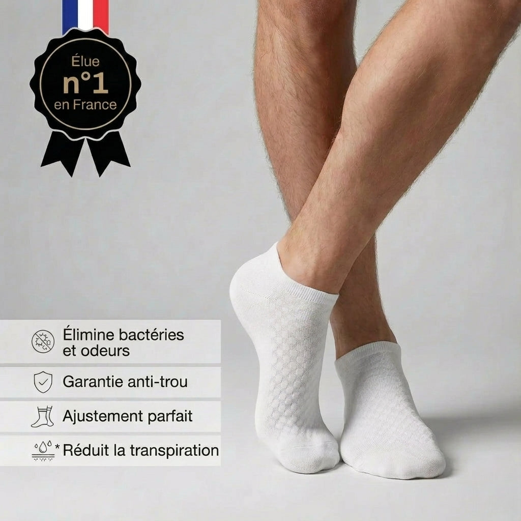Chaussettes Florelya basses en fibre de bambou premium