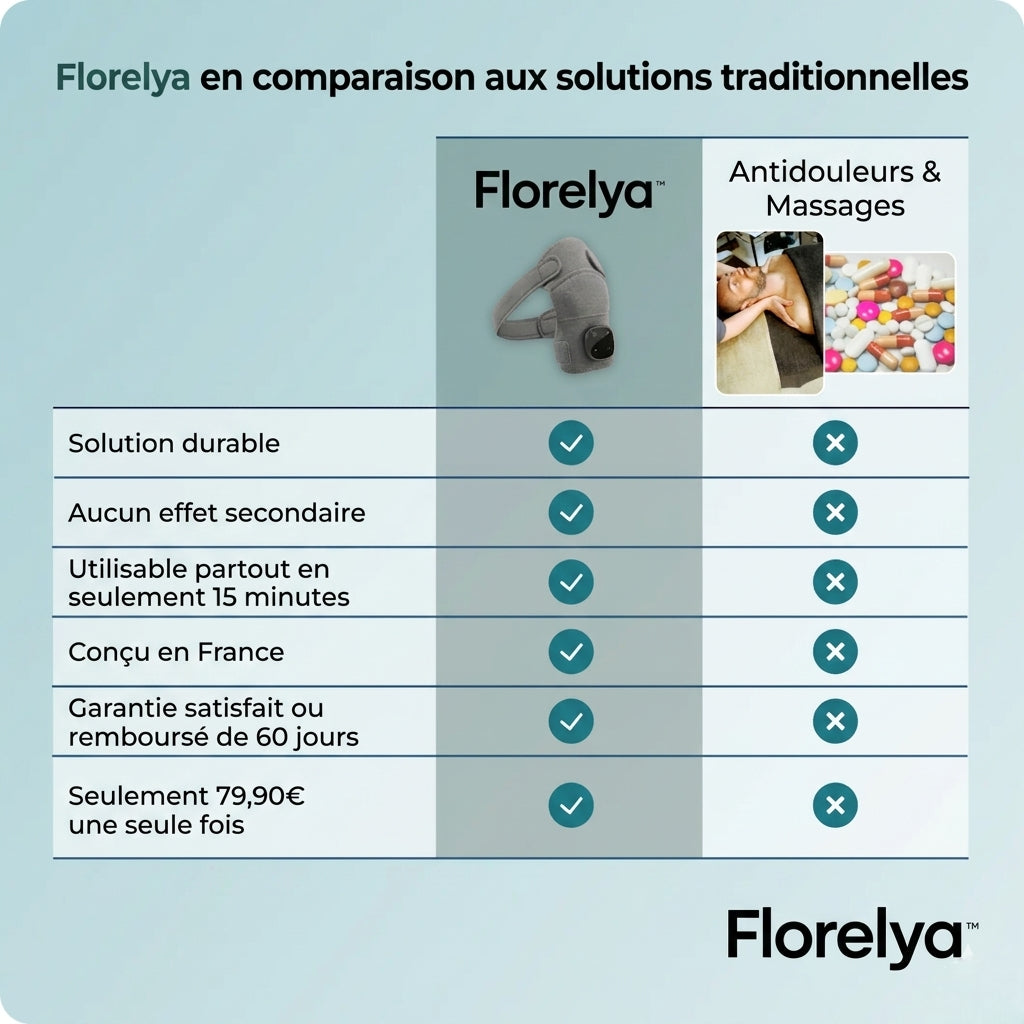 Florelya Masseur d'épaule 3-en-1