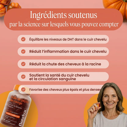 Réduit la chute des cheveux dès 30 jours d’utilisation