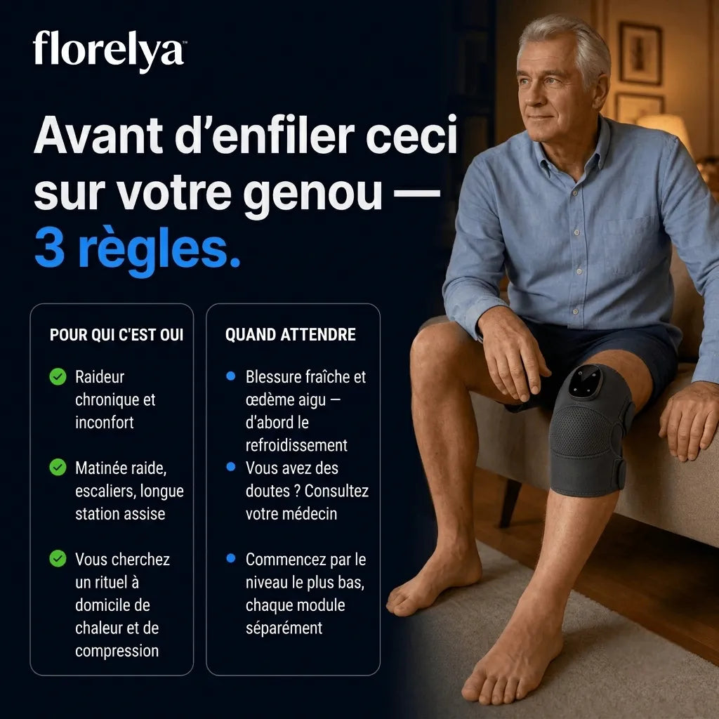 GenouFlex — Masseur thérapeutique du genou 3-en-1