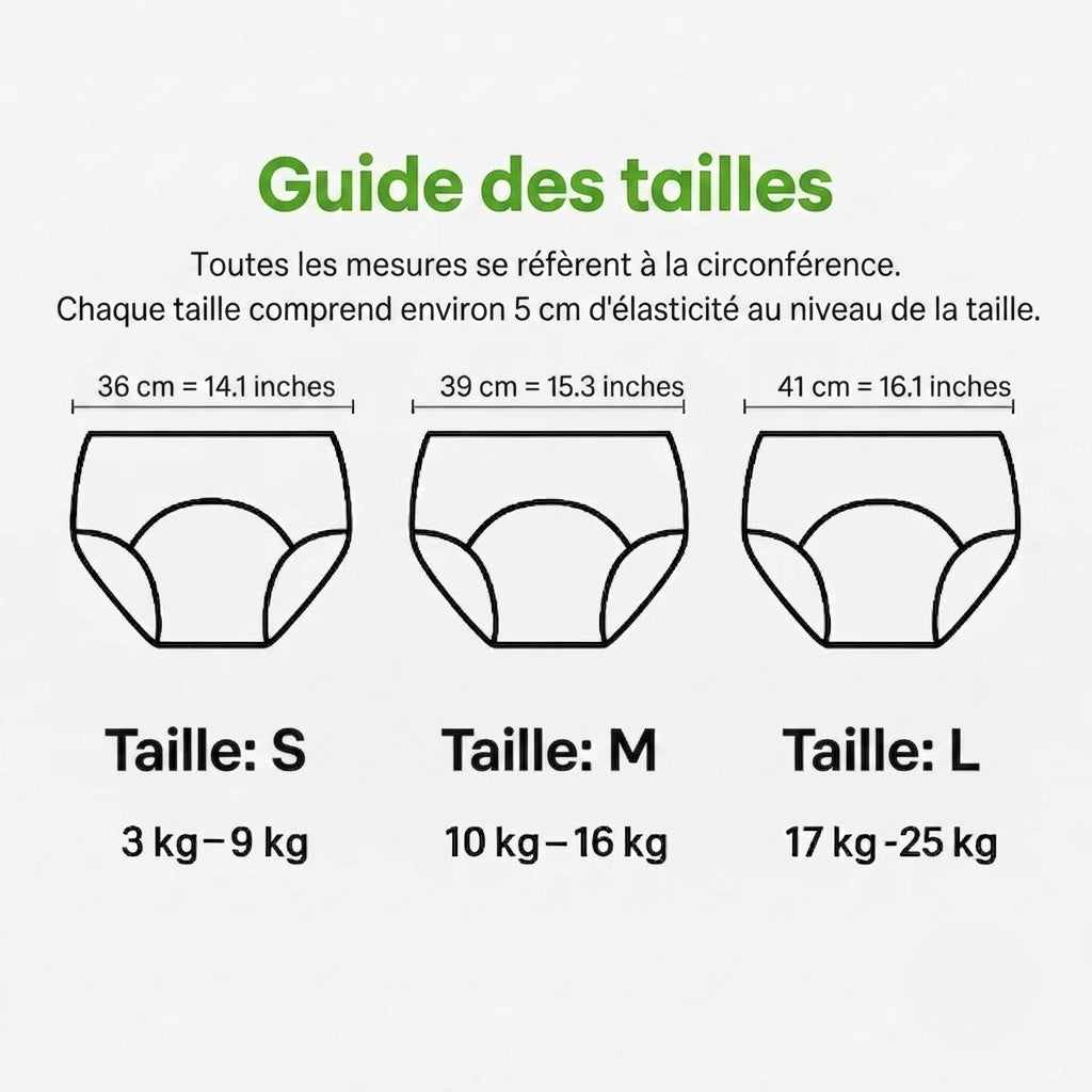 Sous-vêtements ECO pour l'apprentissage de la propreté - (Pack de 4)