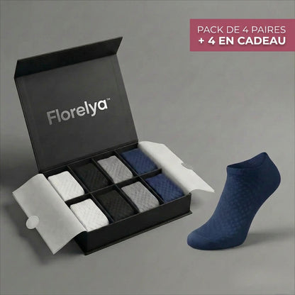 Chaussettes Florelya basses en fibre de bambou premium