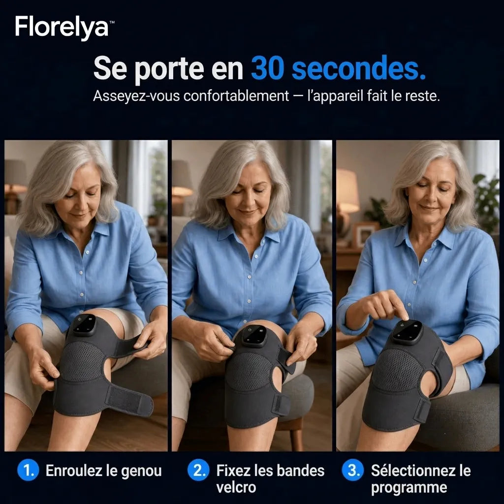 GenouFlex — Masseur thérapeutique du genou 3-en-1