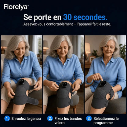 GenouFlex — Masseur thérapeutique du genou 3-en-1