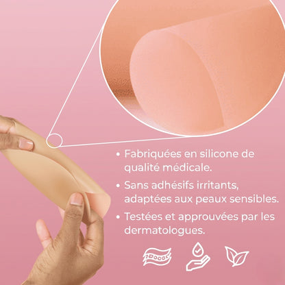 Cache-tétons triangulaires sans adhésif