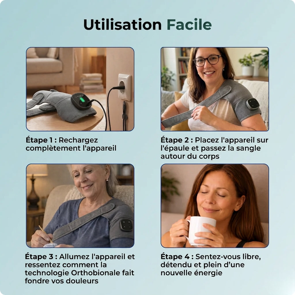 Florelya Masseur d'épaule 3-en-1
