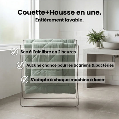 Couette 2-en-1 Florelya™ – Séchage rapide, sans housse de couette