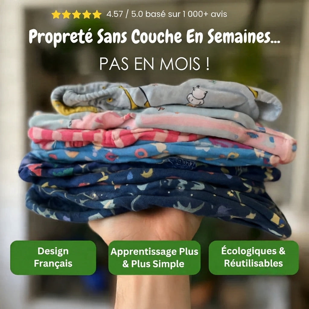 Sous-vêtements ECO pour l'apprentissage de la propreté - (Pack de 4)
