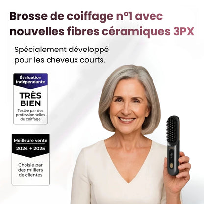 La PREMIÈRE brosse coiffante intelligente pour cheveux courts