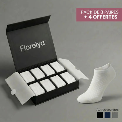 Chaussettes Florelya basses en fibre de bambou premium