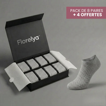 Chaussettes Florelya basses en fibre de bambou premium