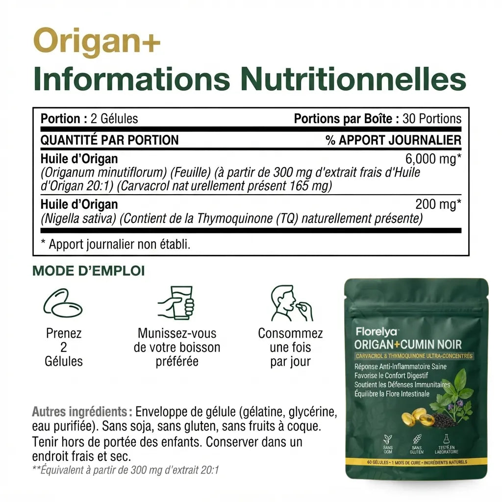 Origan+ - Digestion & Immunité au Quotidien