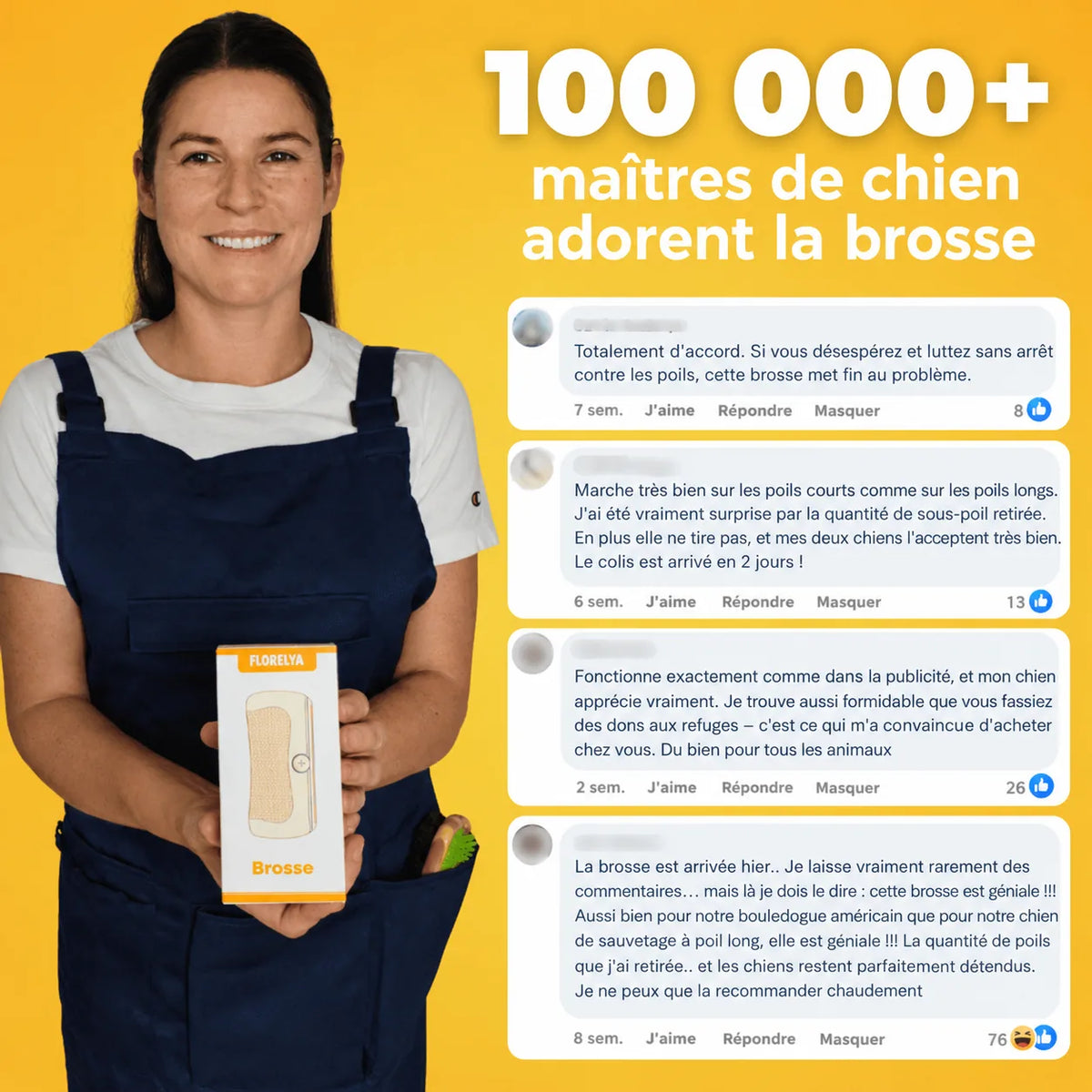 Brosse Florelya — Anti-Poils