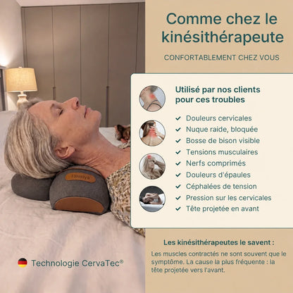 Cervalia® – appareil de massage cervical 3-en-1