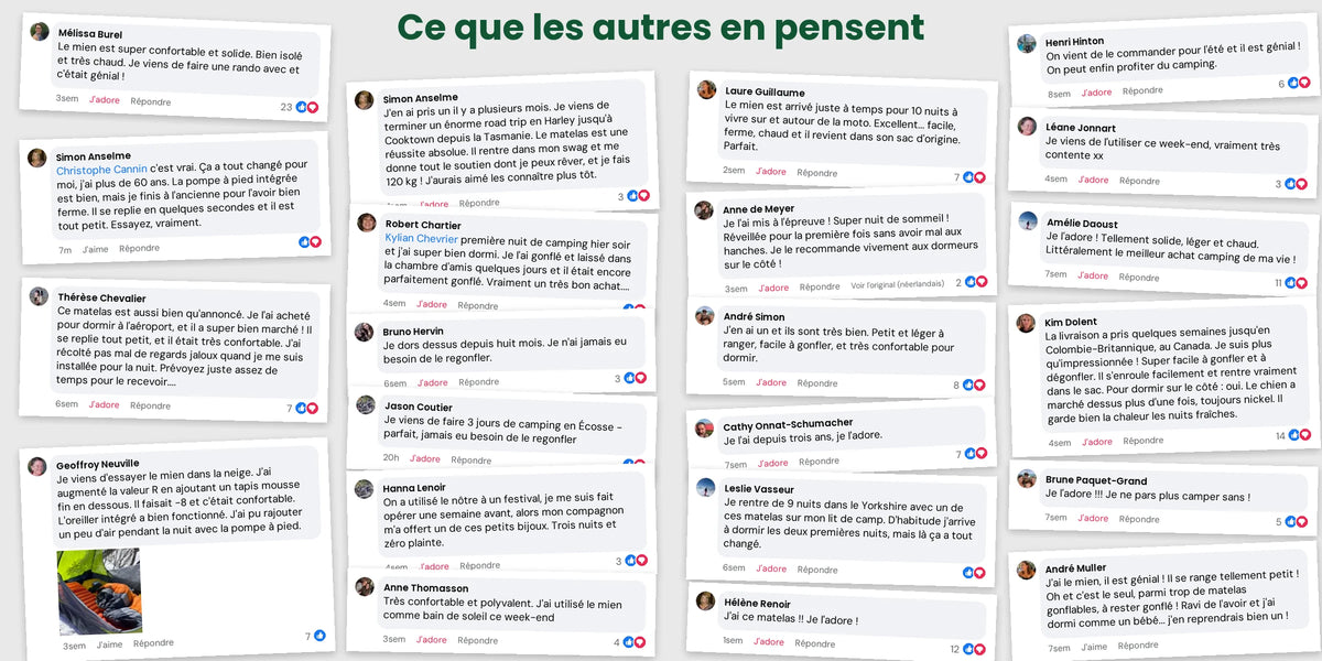 Avis clients sur le Matelas ultraléger Florelya™ Pro